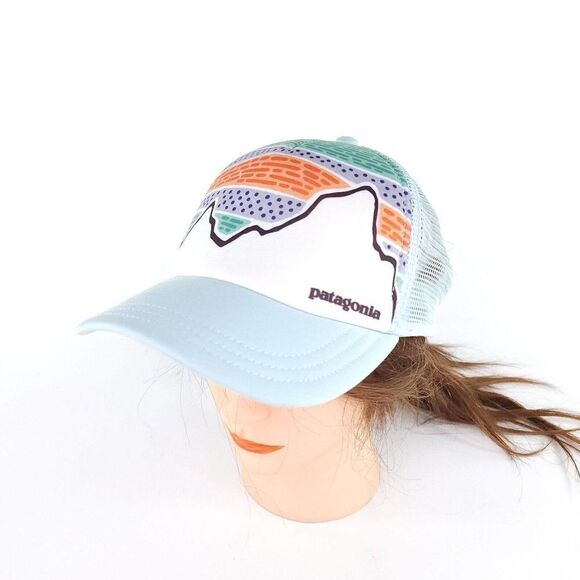 Patagonia Solar Rays '73 Interstate Cap Hat Light Blue Foam Mesh back hat - Picture 1 of 8